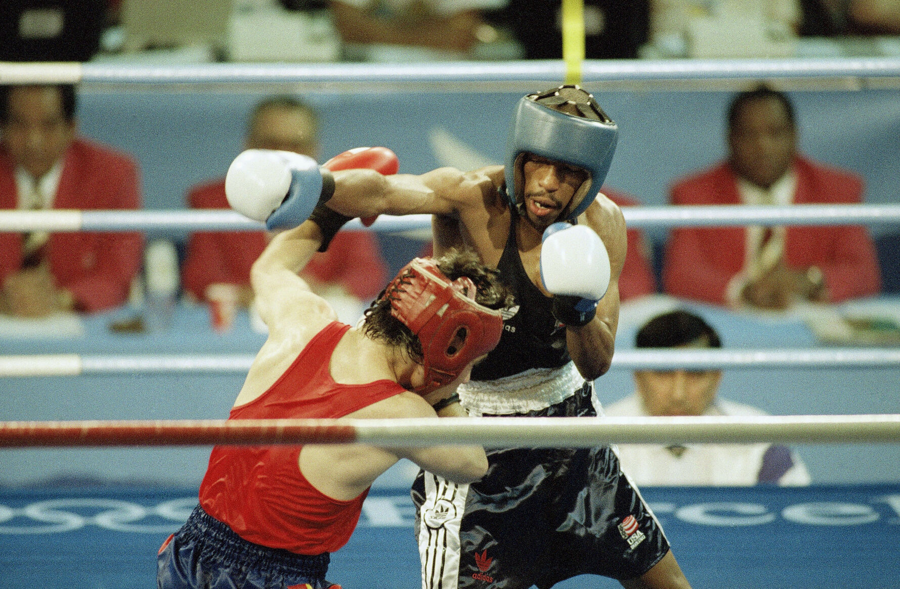 1992: Electronic scoring system fails Eric Griffin at Barcelona Games
